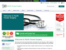 Tablet Screenshot of northhousesurgery.co.uk