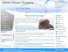 Tablet Screenshot of northhousesurgery.org.uk